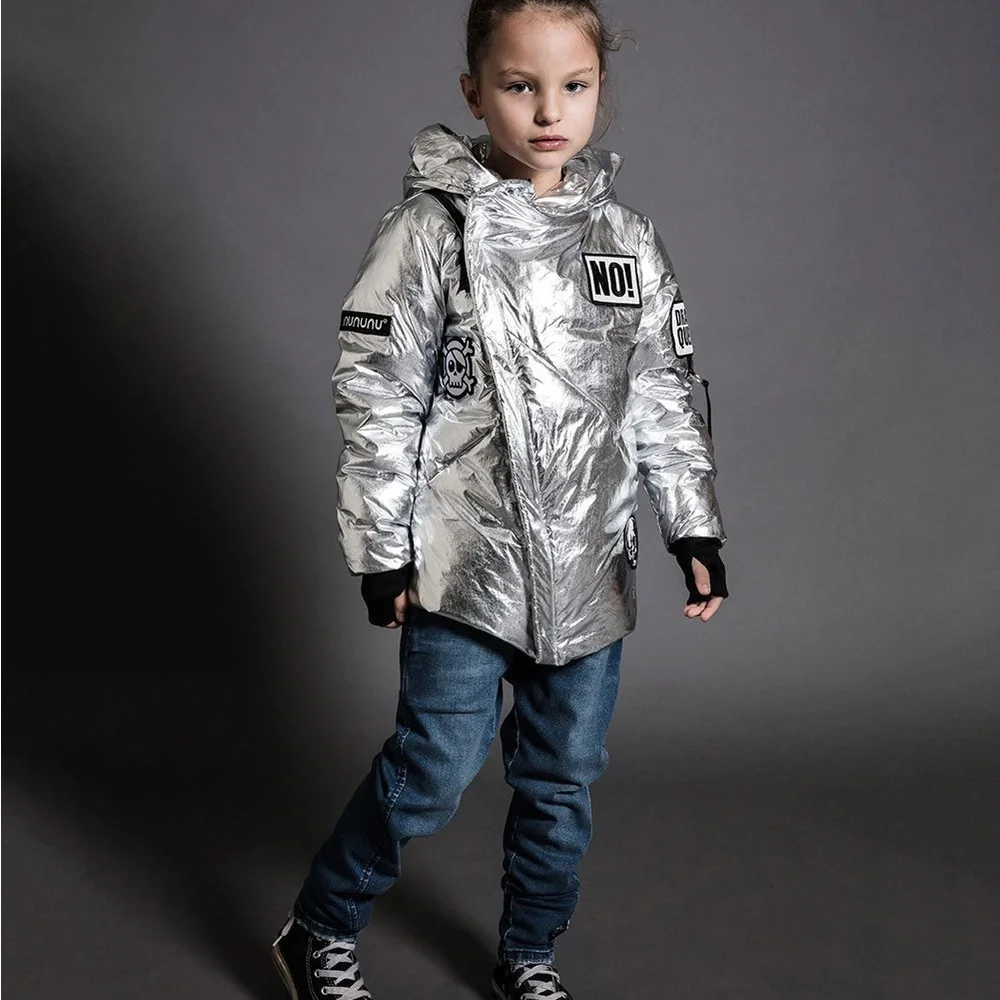 Nununu Kids Metallic Puffer | Super Patch Down Jacket
